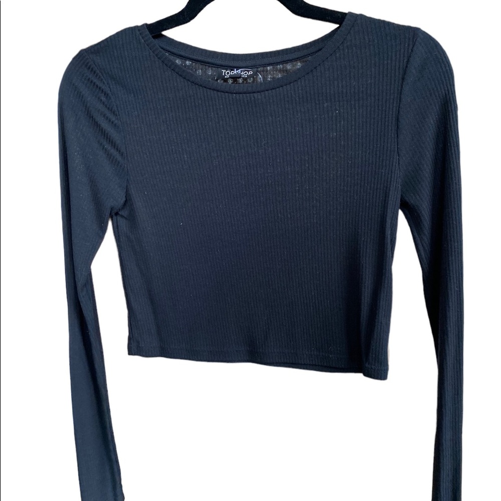 Topshop Cropped Shirt